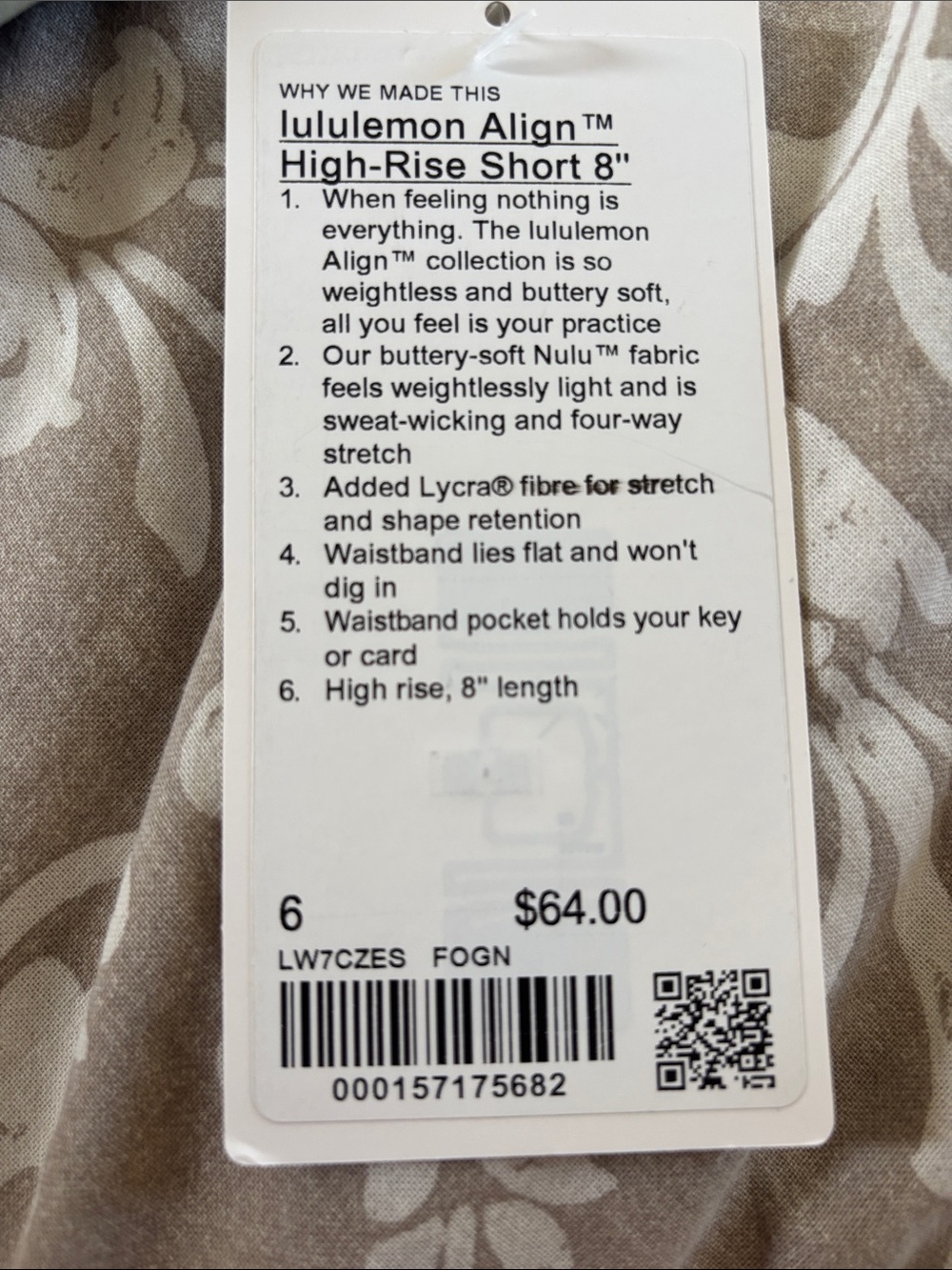 Lululemon Align High-Rise Short 8” - Picture 5 of 5